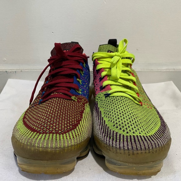 Nike Other - Nike Air Vapor Max Fly Knit 2 Random Yarn, Size 10 Men, Green, Red, Pink, Blue